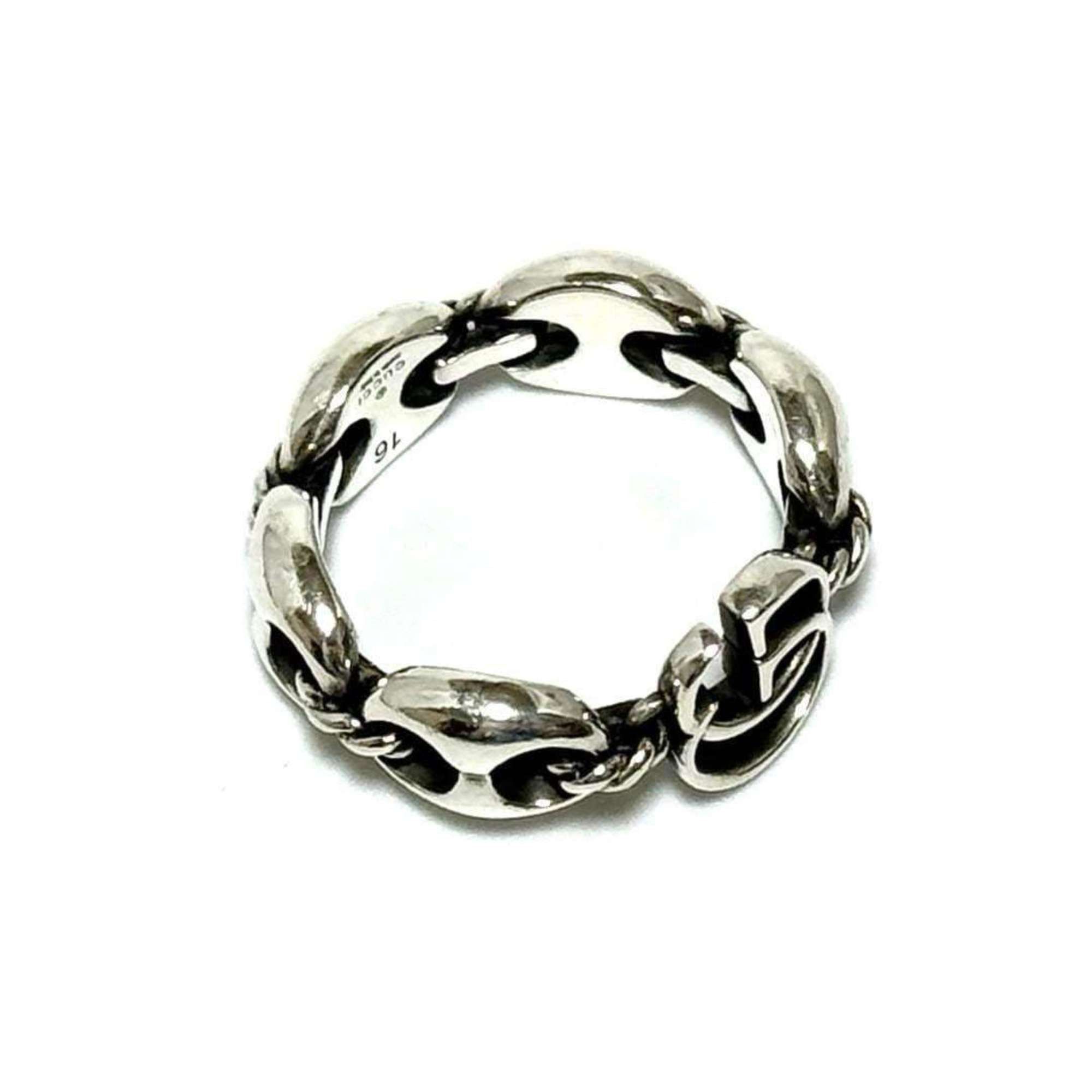 Gucci GUCCI Men's Anchor Chain Ring, Silver 925 Size ONE SIZE - 7 Thumbnail