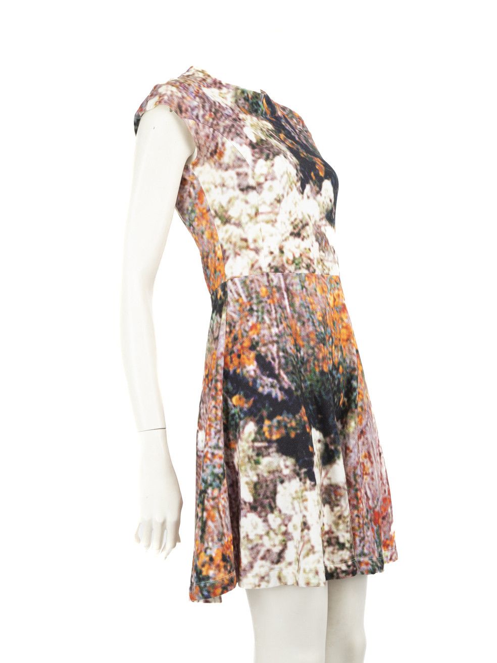 Carven Abstract Mini Skater Dress Size S / US 4 / IT 40 - 2 Thumbnail