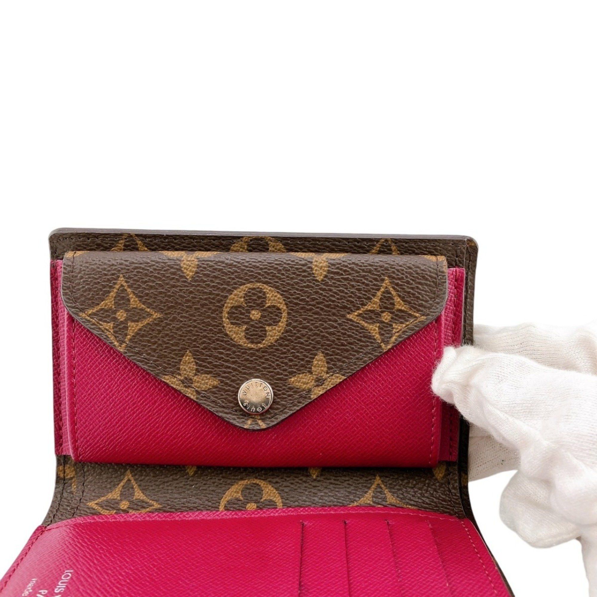 Louis Vuitton Louis Vuitton Tri-fold wallet Portefeuille Marie Compact Monogram Coin purse included canvas M60494 Fuchsia LV Size ONE SIZE - 13 Thumbnail