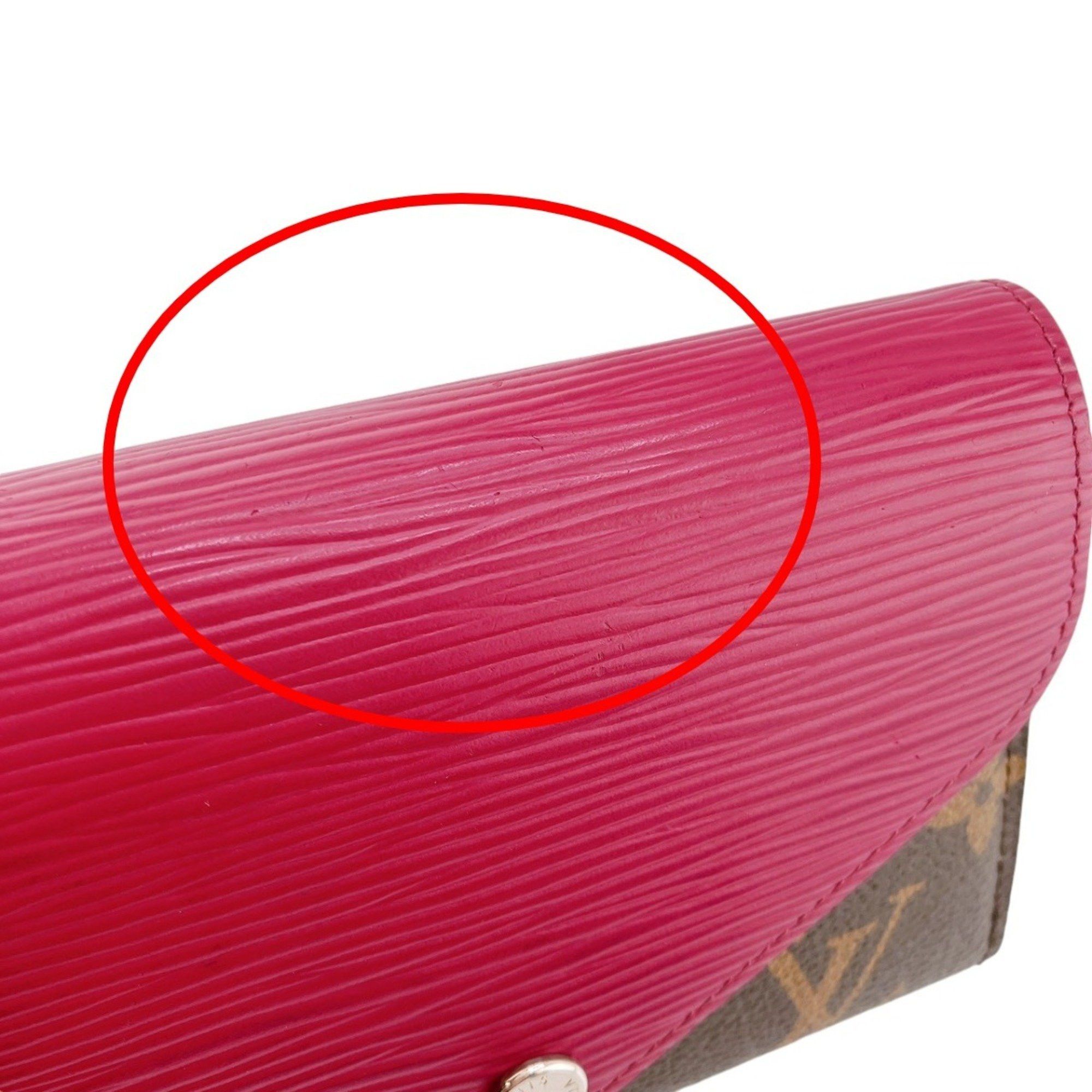 Louis Vuitton Louis Vuitton Tri-fold wallet Portefeuille Marie Compact Monogram Coin purse included canvas M60494 Fuchsia LV Size ONE SIZE - 9 Thumbnail