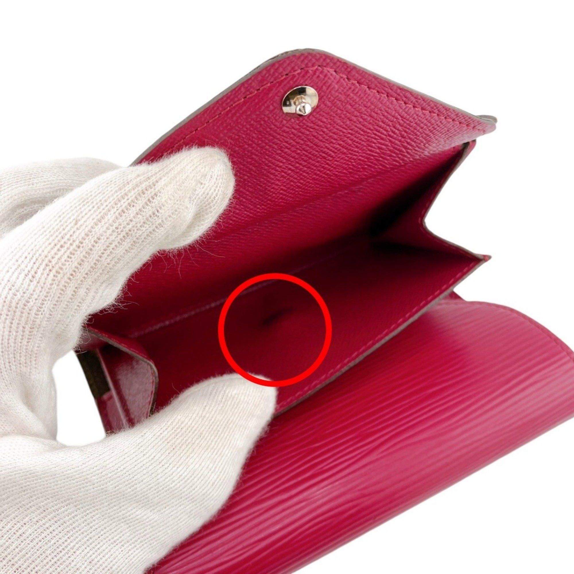 Louis Vuitton Louis Vuitton Tri-fold wallet Portefeuille Marie Compact Monogram Coin purse included canvas M60494 Fuchsia LV Size ONE SIZE - 14 Thumbnail