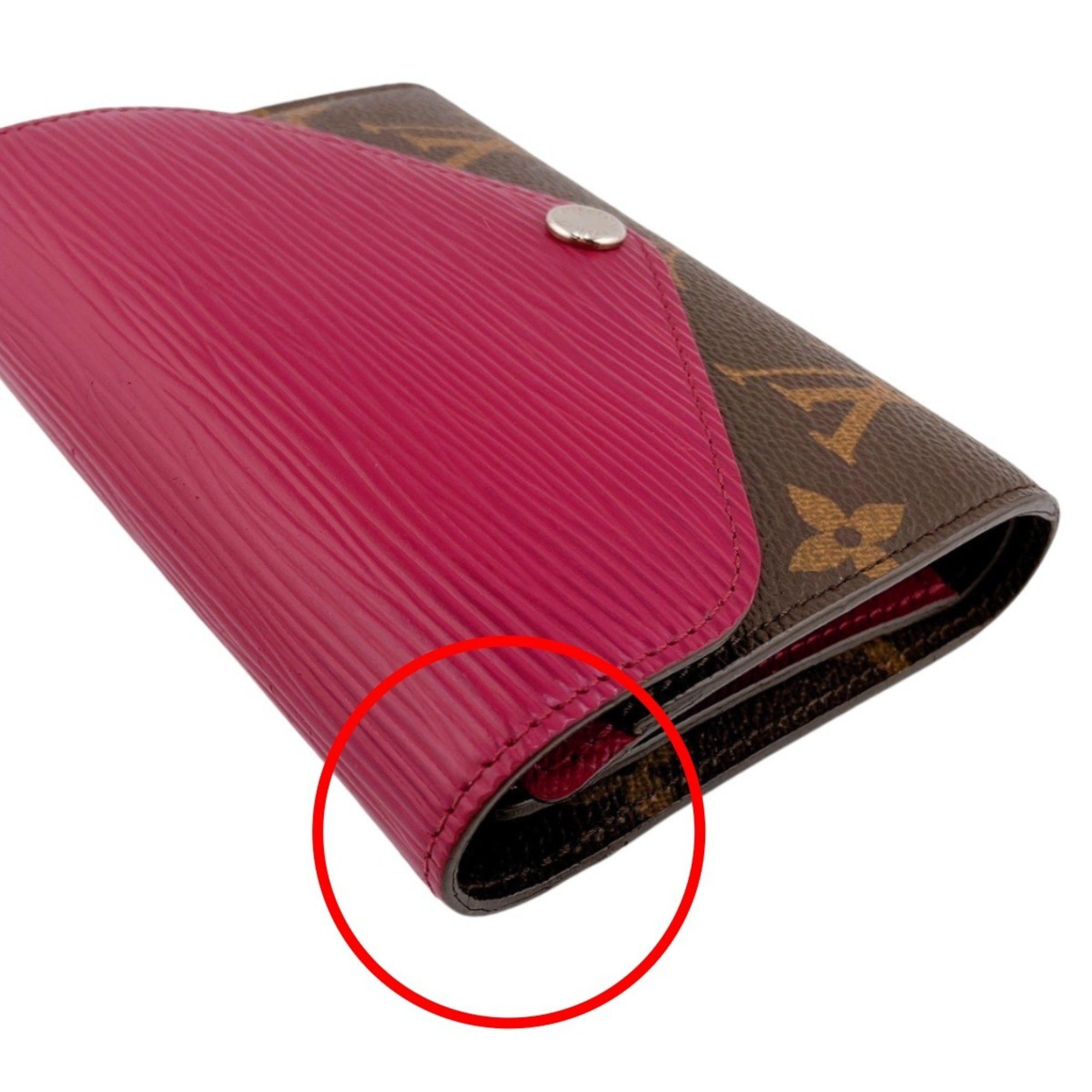 Louis Vuitton Louis Vuitton Tri-fold wallet Portefeuille Marie Compact Monogram Coin purse included canvas M60494 Fuchsia LV Size ONE SIZE - 6 Thumbnail