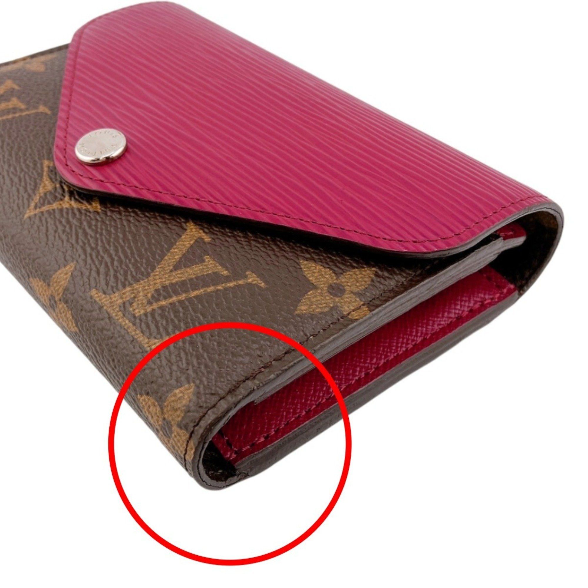 Louis Vuitton Louis Vuitton Tri-fold wallet Portefeuille Marie Compact Monogram Coin purse included canvas M60494 Fuchsia LV Size ONE SIZE - 8 Thumbnail