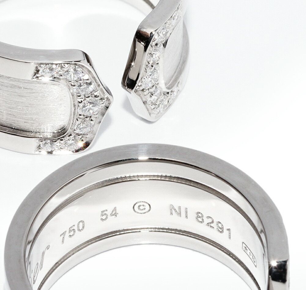 Cartier Cartier Cartier K18WG Diamond Ring B40441 Metal Ring B40441 in Great Condition Size ONE SIZE - 5 Thumbnail