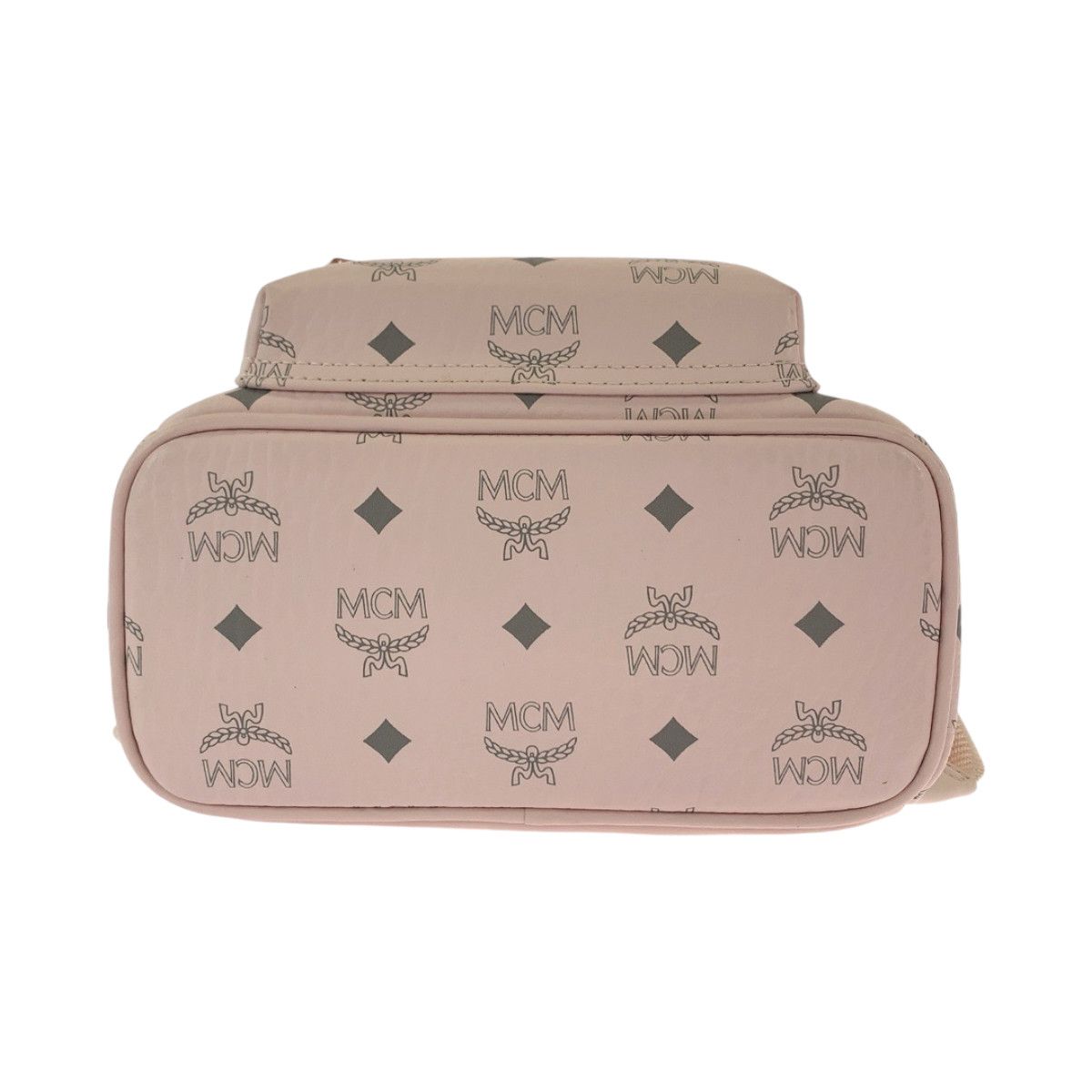 MCM MCM MCM Visetos Leather Backpack Pink Gold Leather Backpack in Very Good Condition Size ONE SIZE - 10 Thumbnail