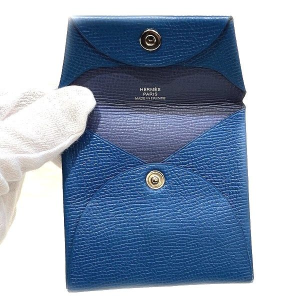 Hermes Hermes Hermes Bastia Leather Coin Case Leather Coin Case in Good Condition Size ONE SIZE - 2 Thumbnail