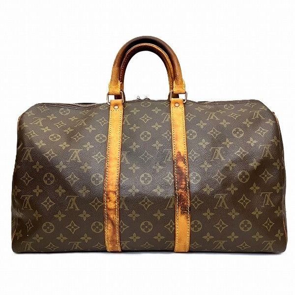 Louis Vuitton Louis Vuitton Louis Vuitton Monogram Keepall Bandouliere 45 Bag Canvas Travel Bag M41428 in Fair Condition Size ONE SIZE - 2 Thumbnail