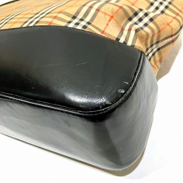 Burberry Burberry Burberry Nova Check Shadow Horse Tote Bag Canvas Tote Bag in Good Condition Size ONE SIZE - 4 Thumbnail