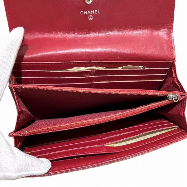 Chanel Chanel Chanel Matelasse Leather Long Wallet Leather Long Wallet 1A19644472 in Fair Condition Size ONE SIZE - 5 Thumbnail