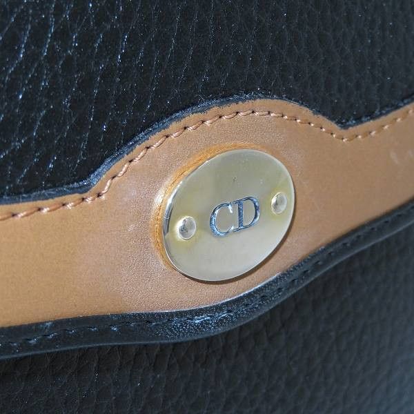 Dior Dior Dior Leather Black Brown Shoulder Bag Leather Shoulder Bag in Good Condition Size ONE SIZE - 8 Thumbnail