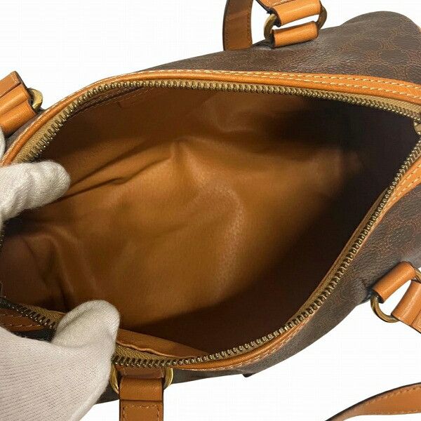 Celine Celine Celine Macadam Mini Boston Handbag Leather Handbag in Good Condition Size ONE SIZE - 6 Thumbnail