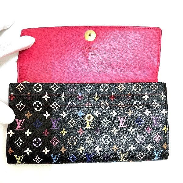 Louis Vuitton Louis Vuitton Louis Vuitton Multicolor Sarah Wallet M93533 Canvas Long Wallet M93533 in Good Condition Size ONE SIZE - 2 Thumbnail