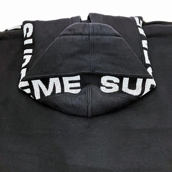 Other Other Supreme Metallic Black Hoodie M Size Cotton Scarf in Good Condition Size ONE SIZE - 8 Thumbnail