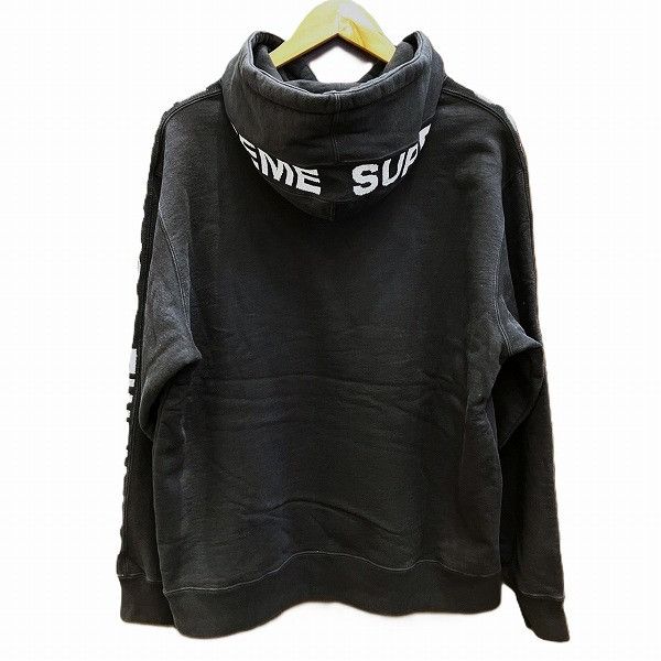 Other Other Supreme Metallic Black Hoodie M Size Cotton Scarf in Good Condition Size ONE SIZE - 9 Thumbnail