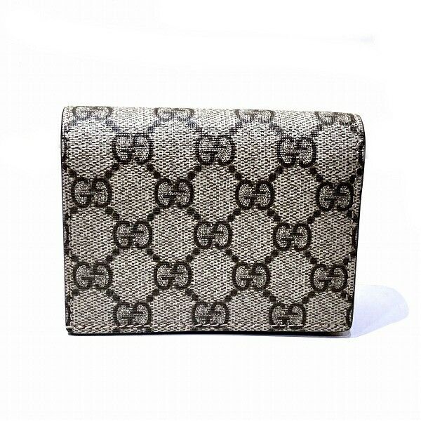 Gucci Gucci Gucci GG Supreme Canvas Bifold Wallet Canvas Short Wallet 476050 in Great Condition Size ONE SIZE - 9 Thumbnail