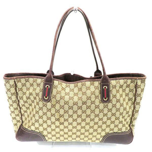 Gucci Gucci Gucci GG Pattern Tote Bag 161719 Canvas Tote Bag 161719 in Good Condition Size ONE SIZE - 2 Thumbnail