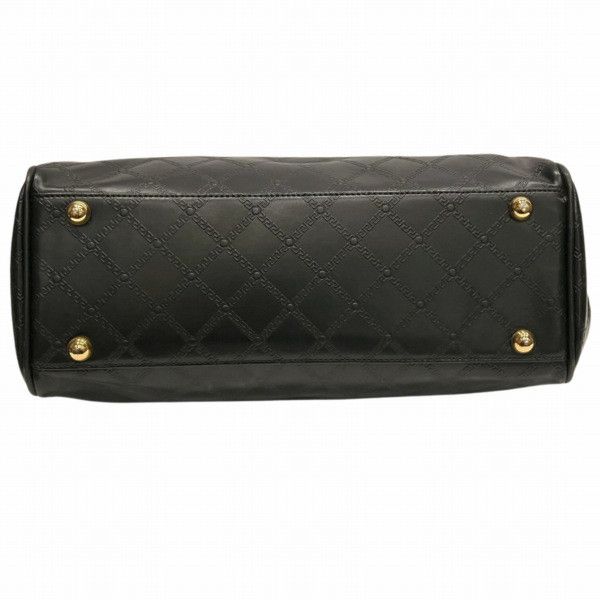 Versace Versace Versace Sunburst Leather Black Handbag Leather Handbag in Good Condition Size ONE SIZE - 3 Thumbnail