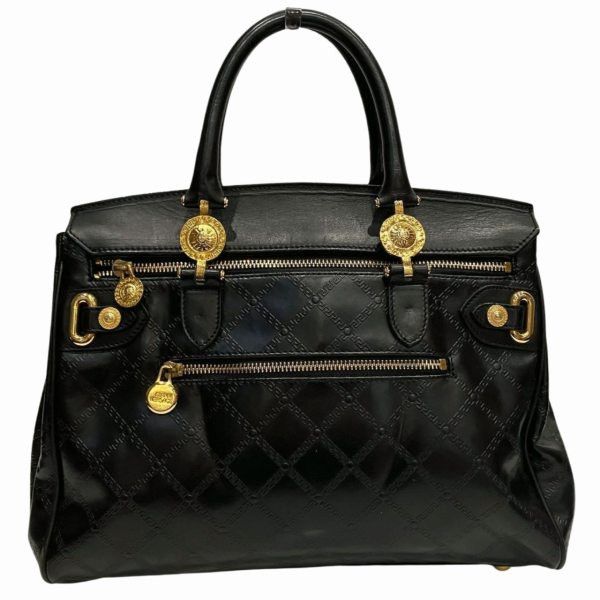 Versace Versace Versace Sunburst Leather Black Handbag Leather Handbag in Good Condition Size ONE SIZE - 2 Thumbnail
