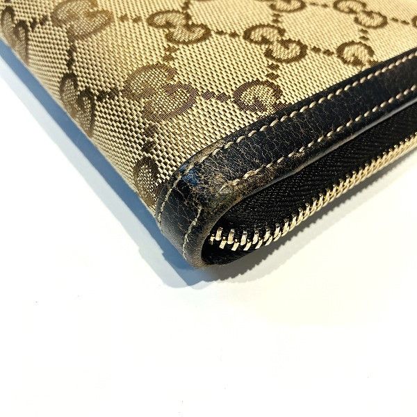 Gucci Gucci Gucci Canvas Leather Bamboo Tassel Wallet Canvas Long Wallet 232977 in Fair Condition Size ONE SIZE - 4 Thumbnail