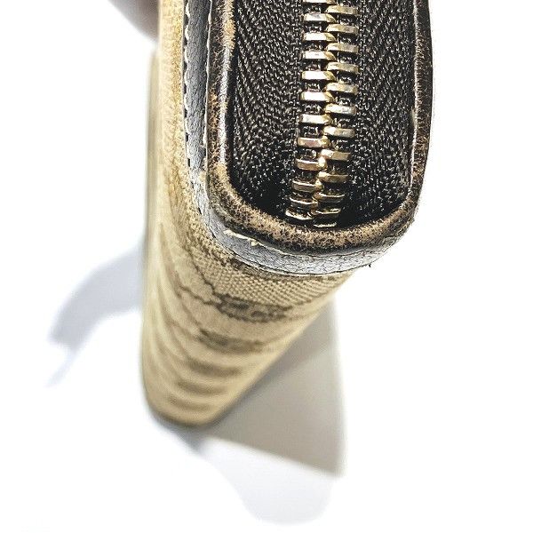 Gucci Gucci Gucci Canvas Leather Bamboo Tassel Wallet Canvas Long Wallet 232977 in Fair Condition Size ONE SIZE - 9 Thumbnail