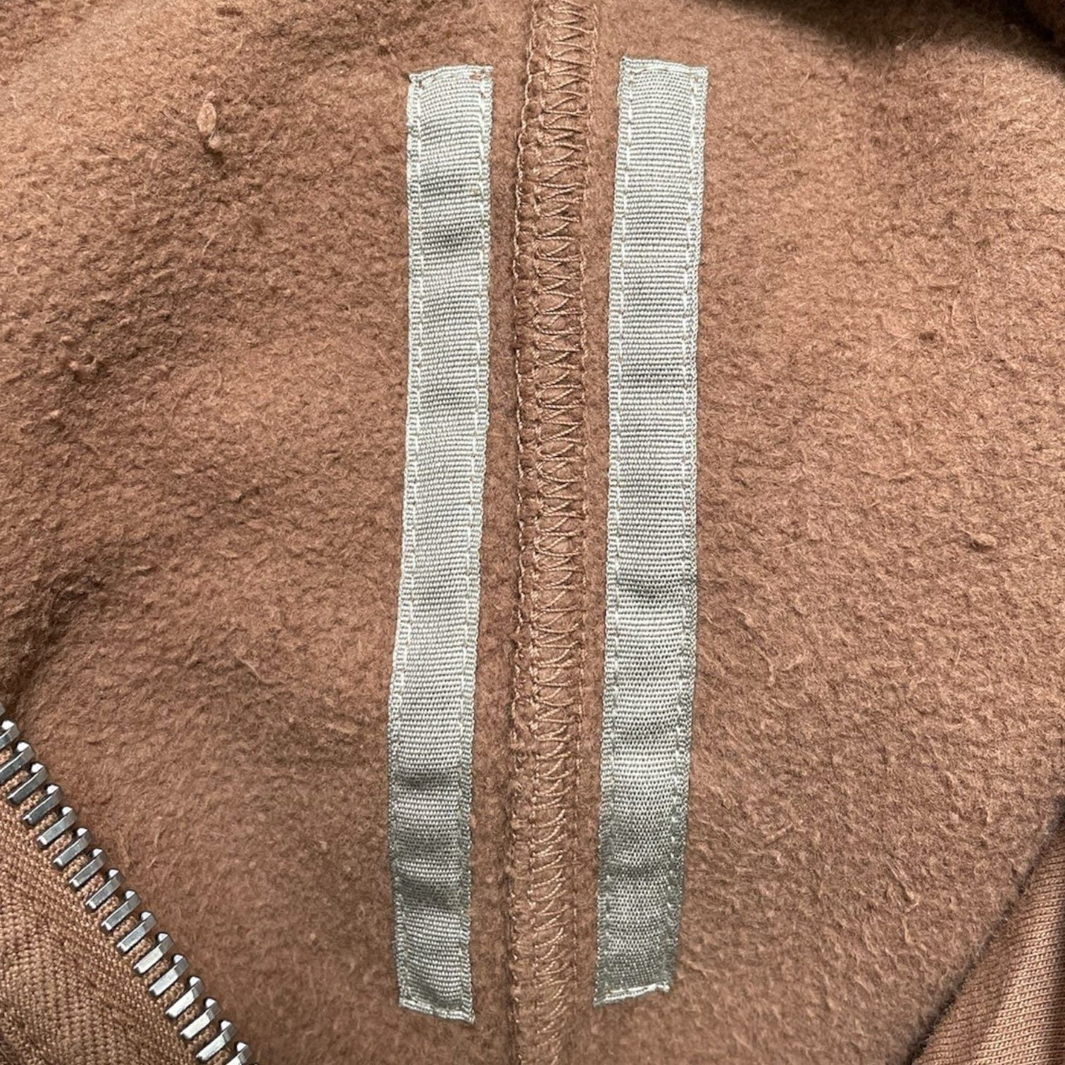 Rick Owens DRKSHDW Jumbo Gimp Zipped Hooded Sweatshirt Khaki Brown Size US L / EU 52-54 / 3 - 4 Thumbnail