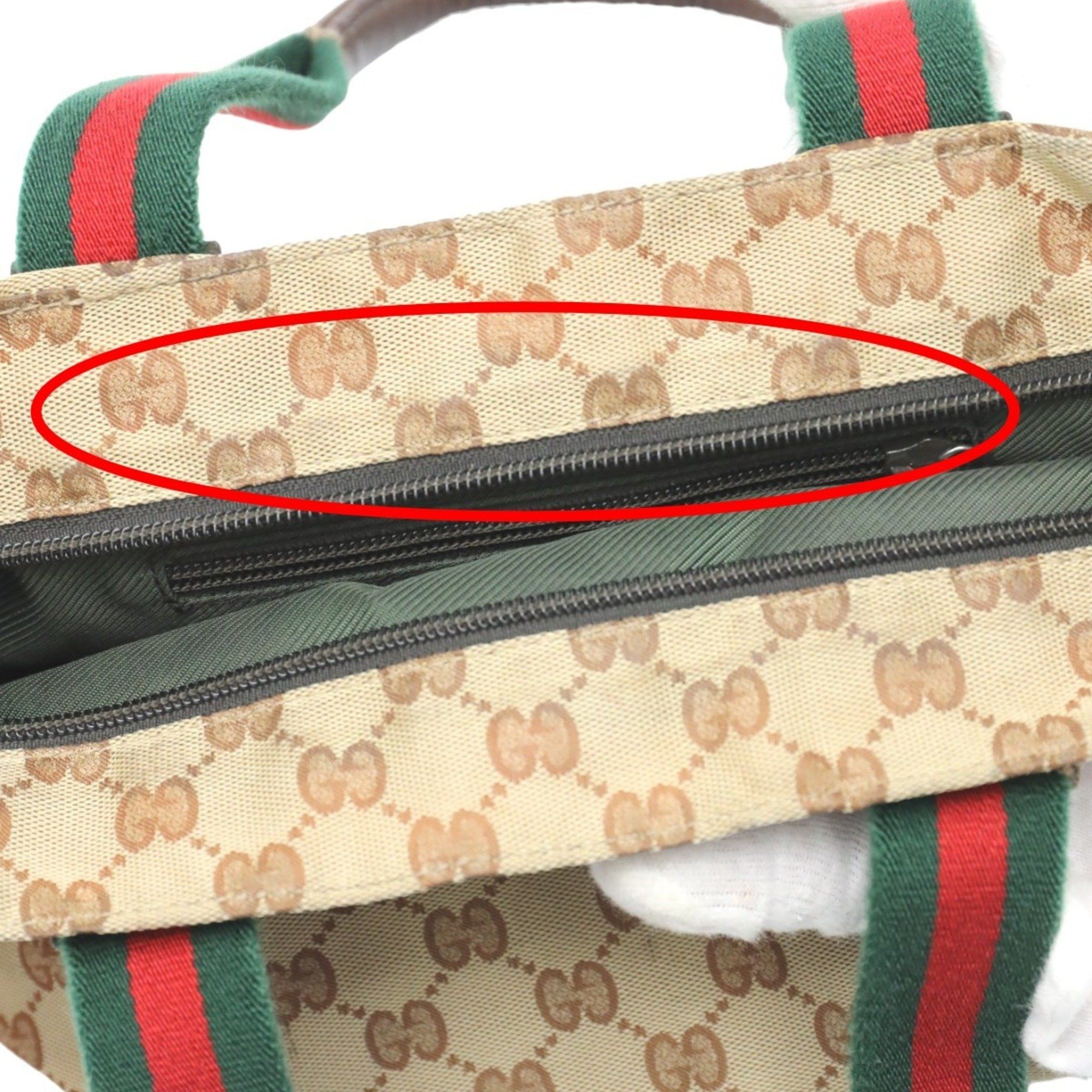 Gucci GUCCI Handbag Tote Bag GG Canvas 131228 Beige Size ONE SIZE - 16 Thumbnail