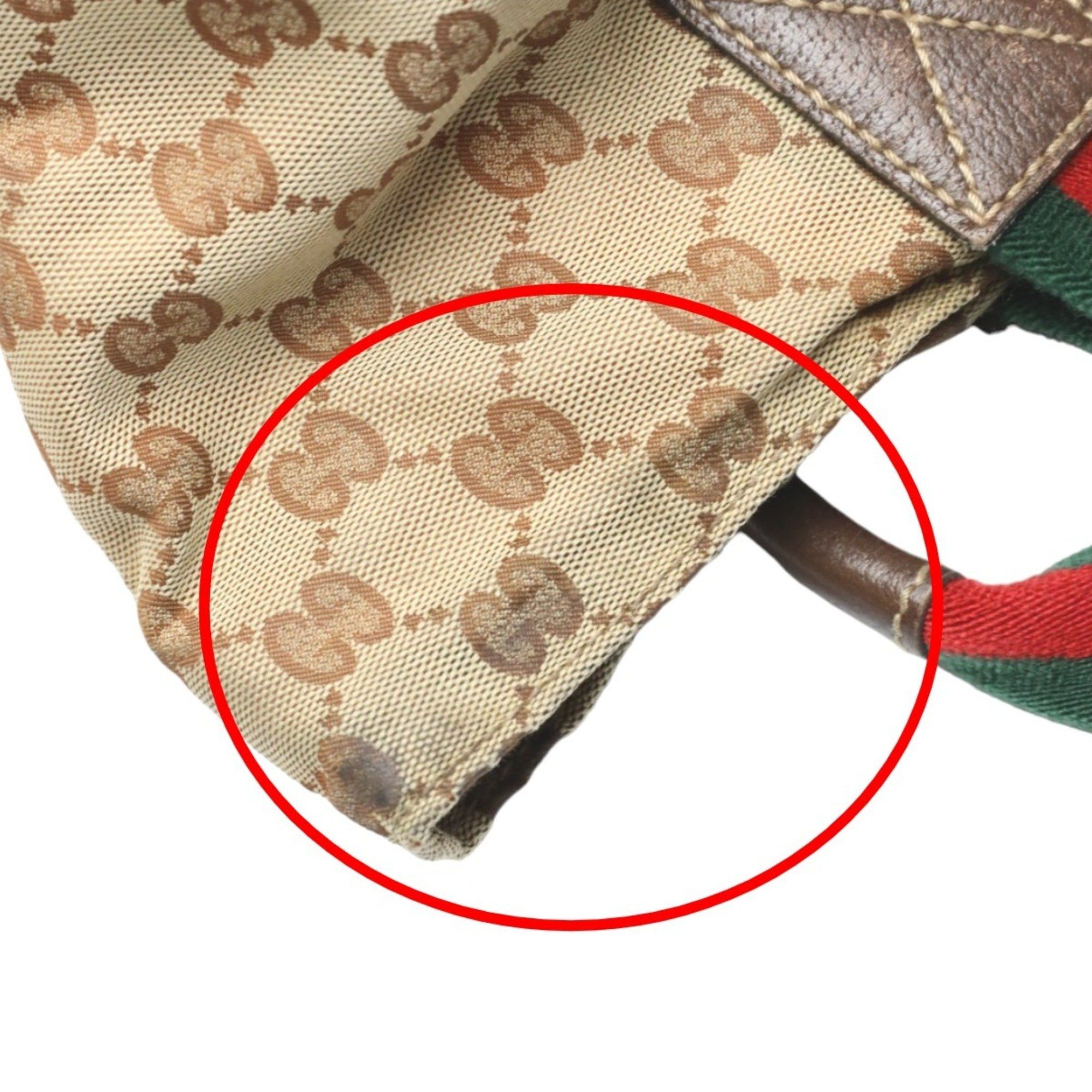 Gucci GUCCI Handbag Tote Bag GG Canvas 131228 Beige Size ONE SIZE - 11 Thumbnail