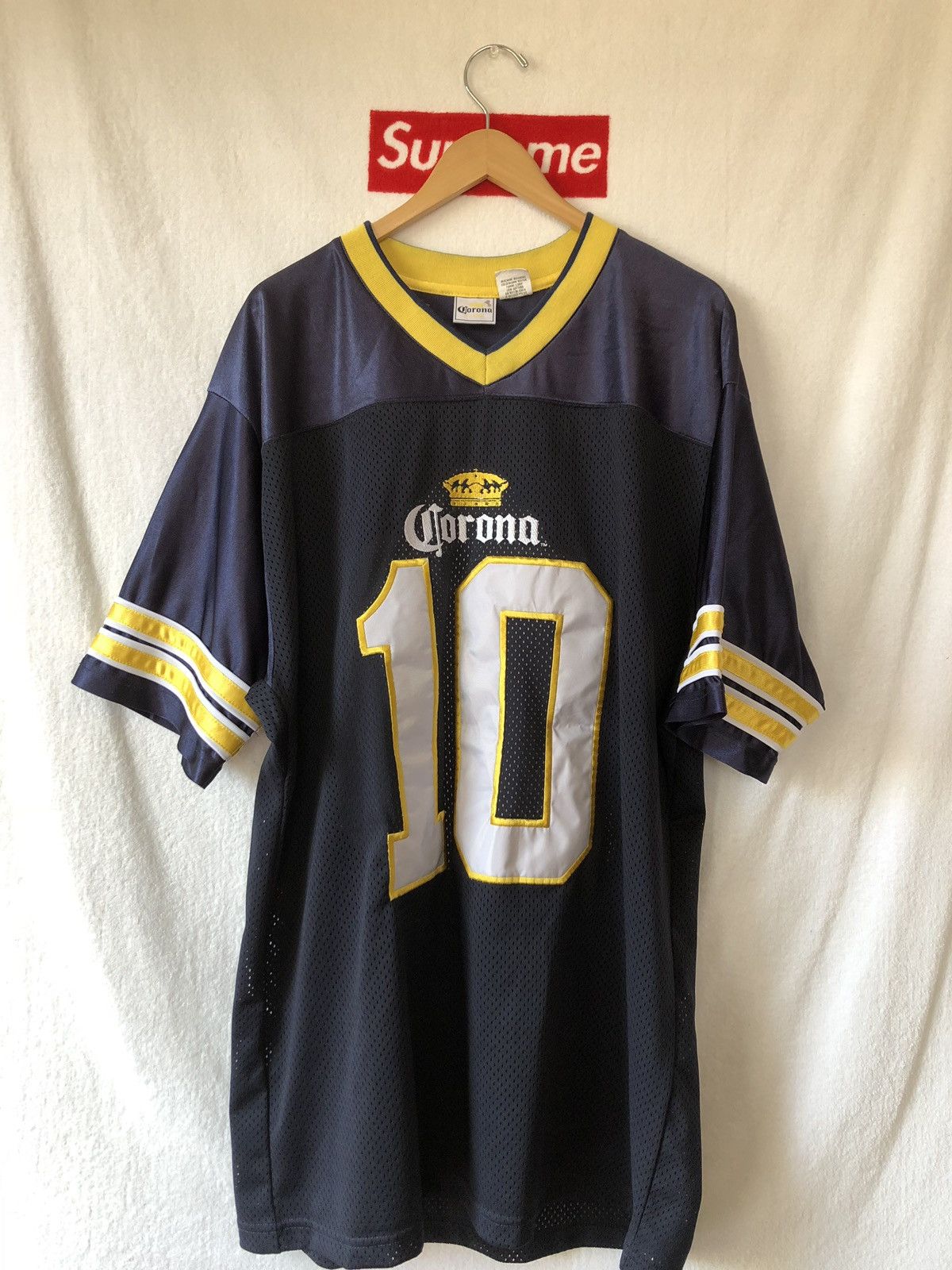 Vintage Corona Beer Mesh Football Jersey
