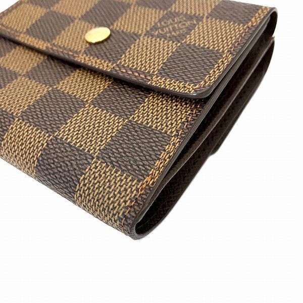 Louis Vuitton Louis Vuitton Louis Vuitton Damier Wallet N61652 Canvas Short Wallet N61652 Size ONE SIZE - 3 Thumbnail