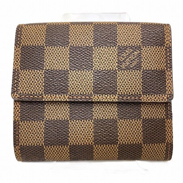 Louis Vuitton Louis Vuitton Louis Vuitton Damier Wallet N61652 Canvas Short Wallet N61652 Size ONE SIZE - 9 Thumbnail