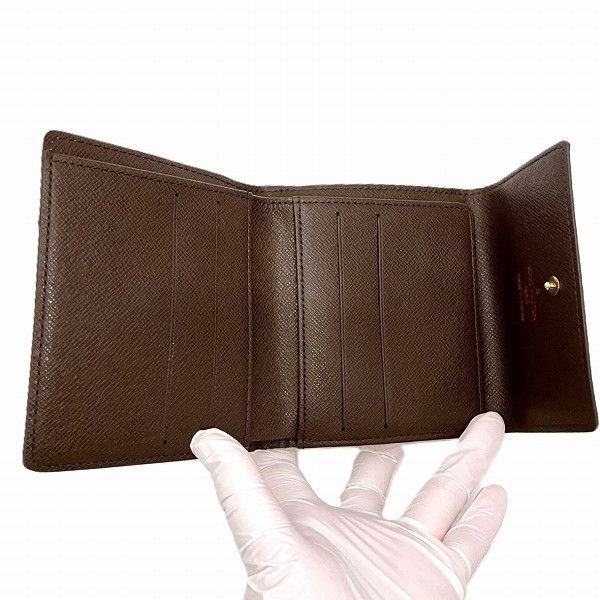 Louis Vuitton Louis Vuitton Louis Vuitton Damier Wallet N61652 Canvas Short Wallet N61652 Size ONE SIZE - 2 Thumbnail