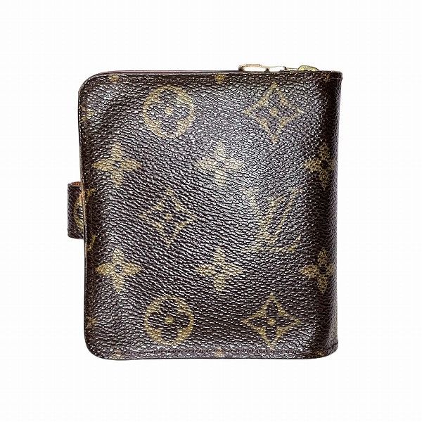 Louis Vuitton Louis Vuitton Louis Vuitton Monogram Compact Zip Wallet Canvas Short Wallet M61667 Size ONE SIZE - 9 Thumbnail