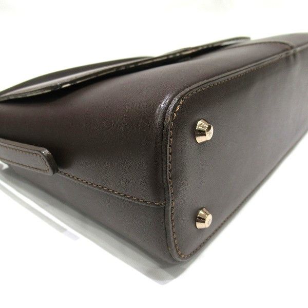 Burberry Burberry Burberry Brown Leather Shoulder Bag Leather Shoulder Bag in Good Condition Size ONE SIZE - 4 Thumbnail