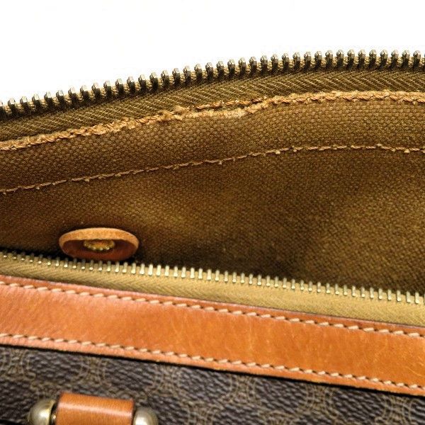 Celine Celine Celine Macadam Brown Handbag Boston Bag Canvas Handbag in Good Condition Size ONE SIZE - 9 Thumbnail