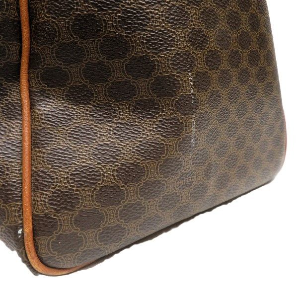 Celine Celine Celine Macadam Brown Handbag Boston Bag Canvas Handbag in Good Condition Size ONE SIZE - 7 Thumbnail