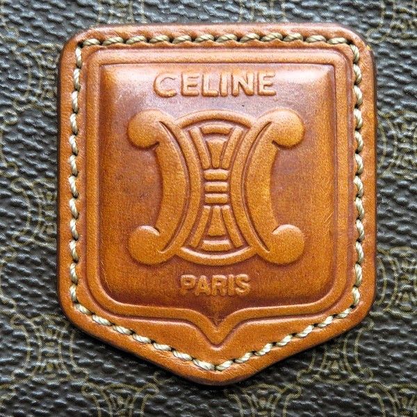 Celine Celine Celine Macadam Brown Handbag Boston Bag Canvas Handbag in Good Condition Size ONE SIZE - 5 Thumbnail
