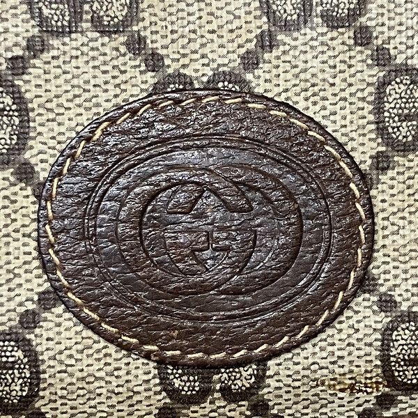 Gucci Gucci Gucci GG Plus Leather PVC Shoulder Bag 00756 Canvas Crossbody Bag 00756 in Fair Condition Size ONE SIZE - 5 Thumbnail