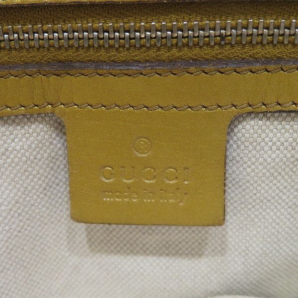 Gucci Gucci Gucci Canvas Leather Heart Shape Interlocking Tote Canvas Tote Bag 257069 in Good Condition Size ONE SIZE - 5 Thumbnail