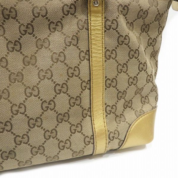 Gucci Gucci Gucci Canvas Leather Heart Shape Interlocking Tote Canvas Tote Bag 257069 in Good Condition Size ONE SIZE - 8 Thumbnail