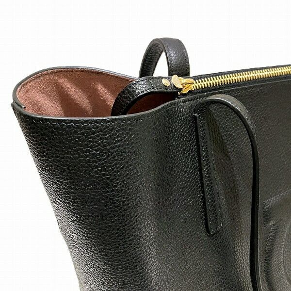 Salvatore Ferragamo Salvatore Ferragamo Salvatore Ferragamo Gancini Leather Tote Bag Leather Tote Bag 21H019 in Pristine Condition Size ONE SIZE - 4 Thumbnail