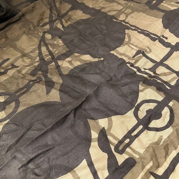 Hermes Hermes Hermes Crazy Printer Scarf Canvas Scarf in Good Condition Size ONE SIZE - 8 Thumbnail