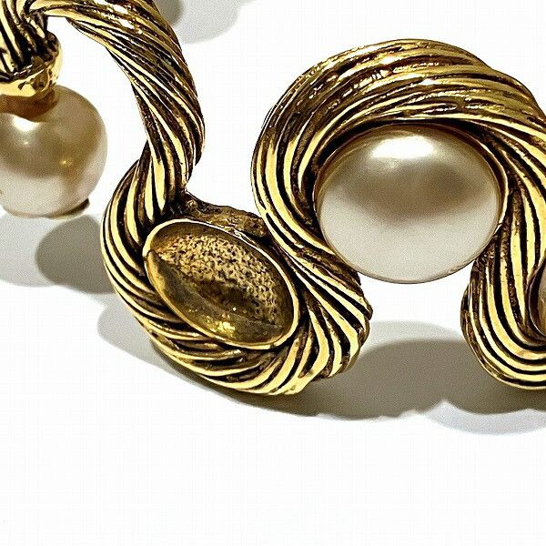 Chanel Chanel Chanel Antique Fake Pearl Bangle Metal Bangle in Good Condition Size ONE SIZE - 9 Thumbnail