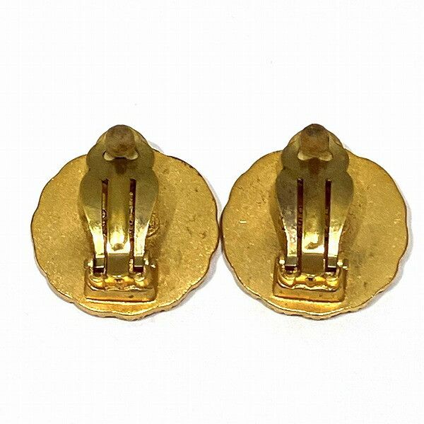 Chanel Chanel Chanel Vintage Round Coco Mark Earrings Metal Earrings in Good Condition Size ONE SIZE - 2 Thumbnail