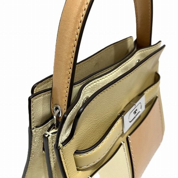 Other Other Tory Burch Lee Radziwill Petite Double Bag Leather Handbag in Good Condition Size ONE SIZE - 4 Thumbnail