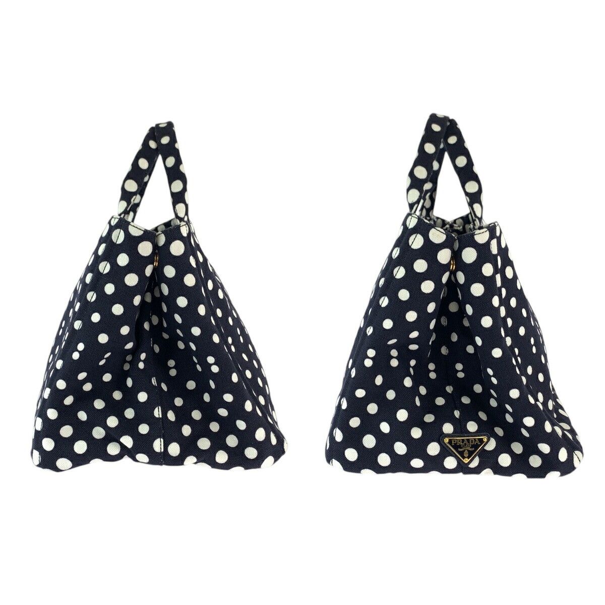 Prada Prada Prada Dot Canvas Tote Bag BN1872 Canvas Tote Bag BN1872 in Very Good Condition Size ONE SIZE - 8 Thumbnail
