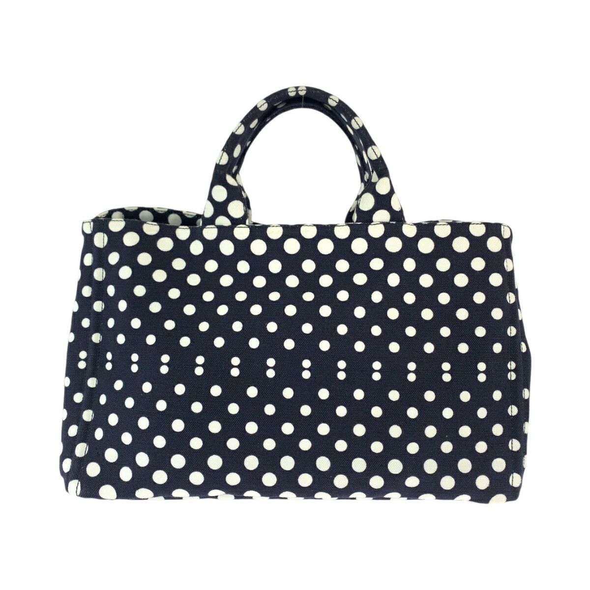 Prada Prada Prada Dot Canvas Tote Bag BN1872 Canvas Tote Bag BN1872 in Very Good Condition Size ONE SIZE - 2 Thumbnail