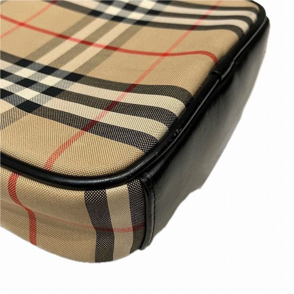 Burberry Burberry Burberry Vintage Check Canvas Leather Shoulder Bag Canvas Crossbody Bag 8023381 in Great Condition Size ONE SIZE - 8 Thumbnail