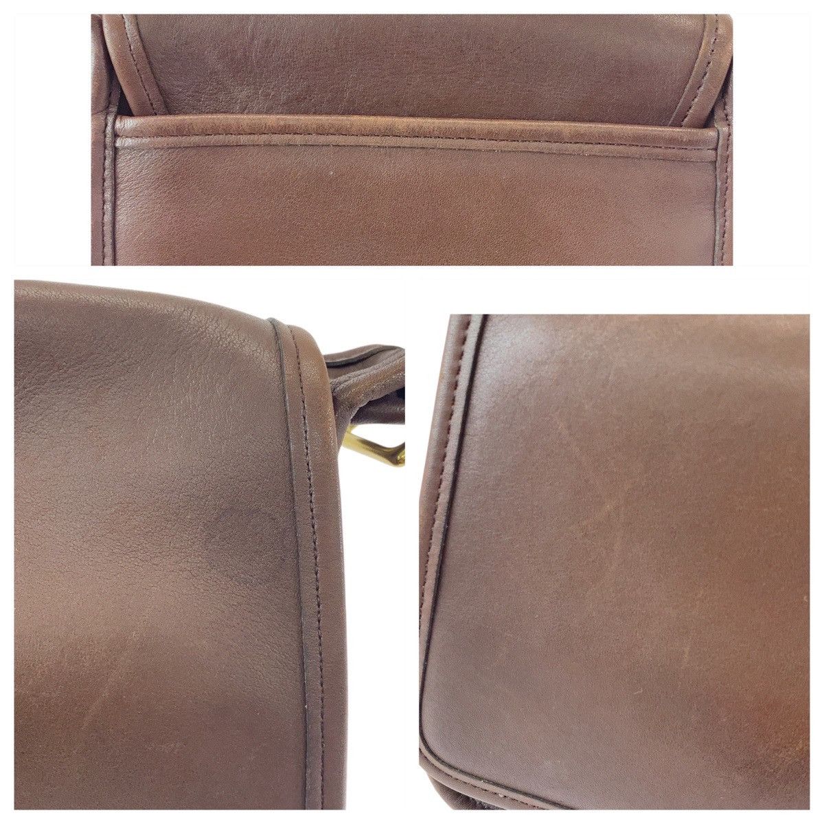 Coach Coach Coach Leather Shoulder Bag Pochette Leather Crossbody Bag in Very Good Condition Size ONE SIZE - 5 Thumbnail