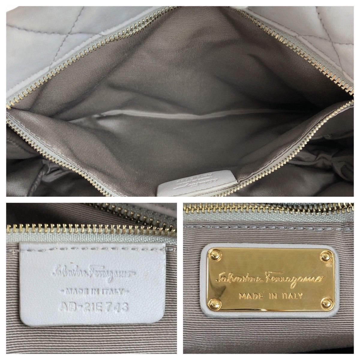 Salvatore Ferragamo Salvatore Ferragamo Salvatore Ferragamo Vara Leather Shoulder Bag Leather Crossbody Bag 408682 in Very Good Condition Size ONE SIZE - 10 Thumbnail