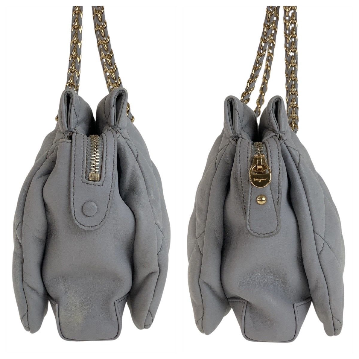 Salvatore Ferragamo Salvatore Ferragamo Salvatore Ferragamo Vara Leather Shoulder Bag Leather Crossbody Bag 408682 in Very Good Condition Size ONE SIZE - 5 Thumbnail